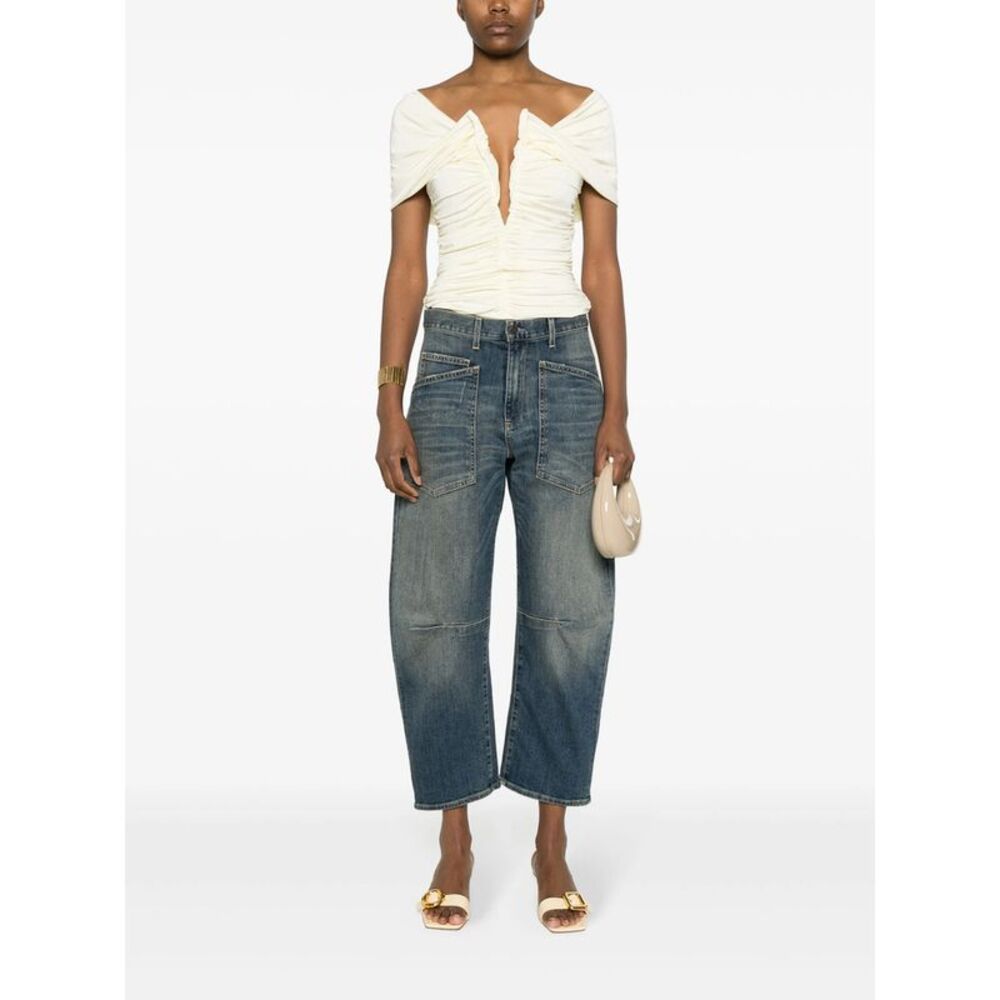 Nili Lotan Blue Denim - Tapered Jeans Women - Picture 5 of 5